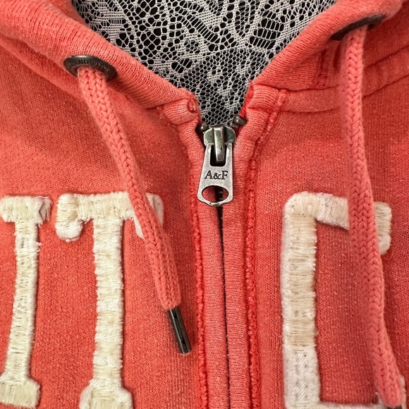 Abercrombie & Fitch NY Coral Full Zip Hoodie Women’s L - Picture 5 of 15